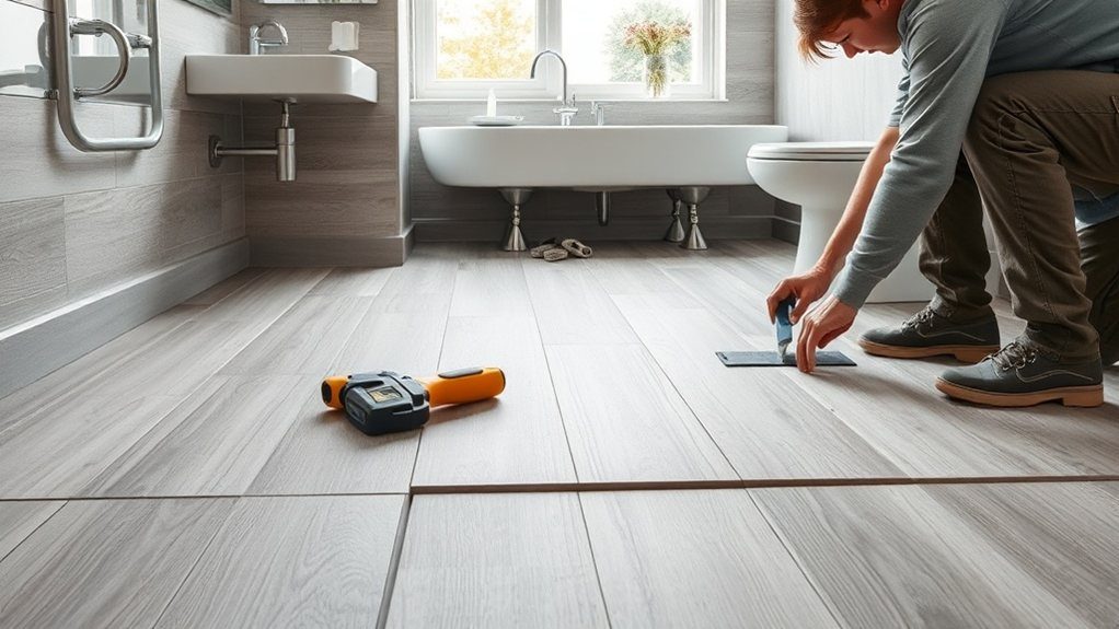 Bathroom Flooring Installation in Acton