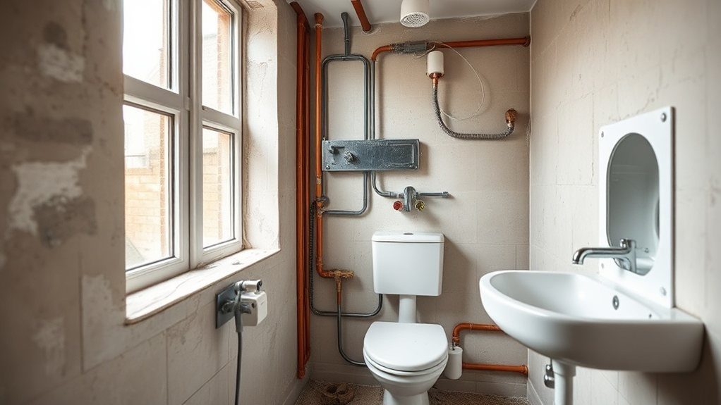 Bathroom Plumbing and Electrics in Acton